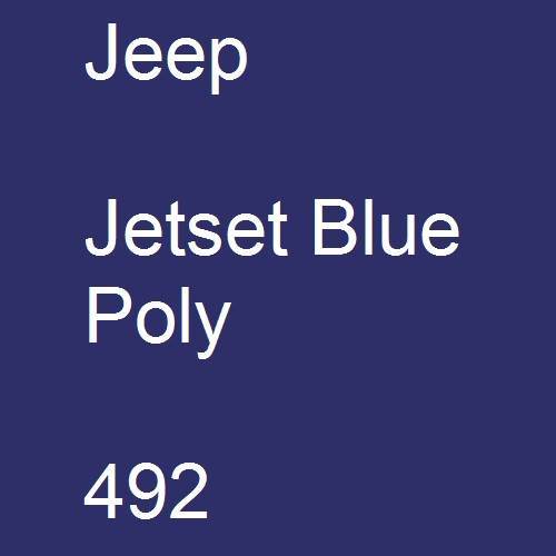 Jeep, Jetset Blue Poly, 492.